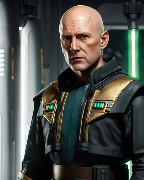 Star Wars Bald Male Corellian Pilot Wearing Dark G Daemoniac