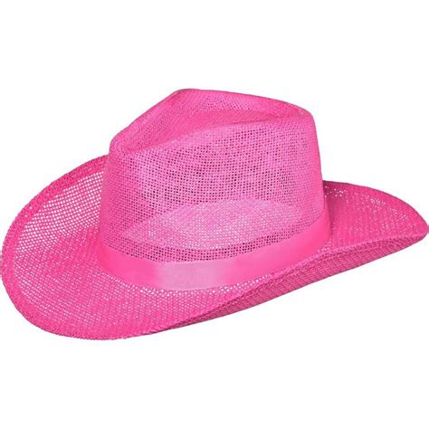 Pink Burlap Cowboy Hat | Party City