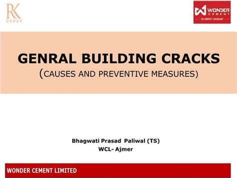 Building cracks causes & remedies byAmit Payal | PPT