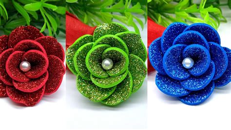 🌹foam Paper Rose 🌹 How To Make Paper Flowers 🌹 Mini Rose Flower 🌹 Diy