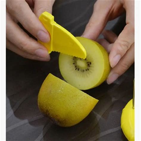 Mini Fruit Kiwi Cutter Peeler Slicer Kitchen Gadgets Tools For Green