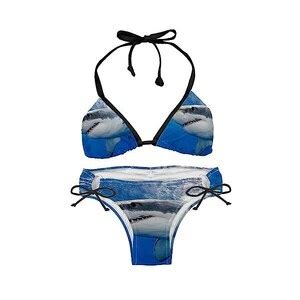 Suojapuku Bikini Da Donna Costume Da Bagno A Due Pezzi Squalo Pesce