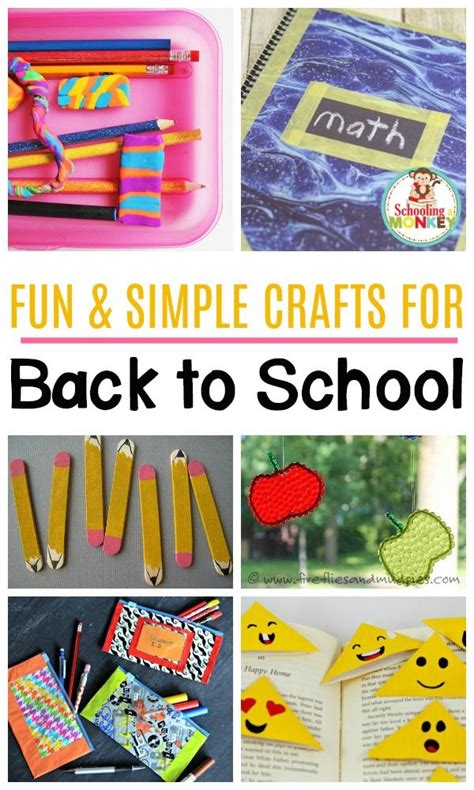 back to school fun and simple crafts for kids