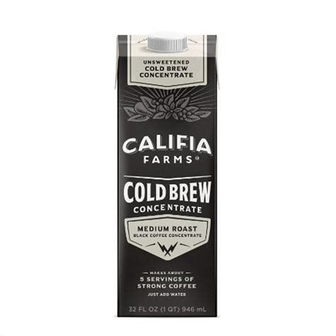 Califia Farms Concentrated Cold Brew Coffee 32 Fl Oz Vitacost