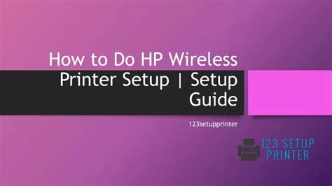 Ppt How To Do Hp Wireless Printer Setup Setup Guide Powerpoint Presentation Id 11196442