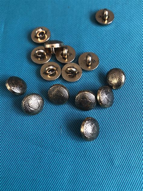 Buttons, Vintage Old Gold Coloured Buttons - Etsy