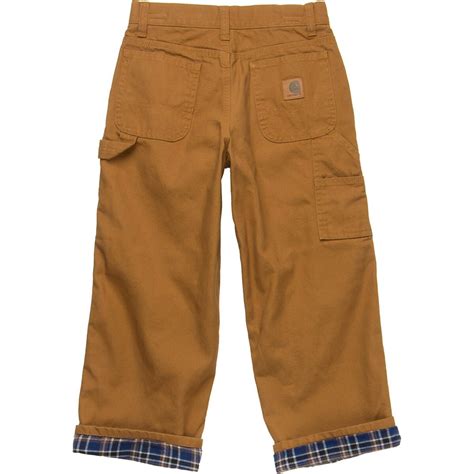 Carhartt Canvas Dungaree Flannel Lined Pant Boys Kids