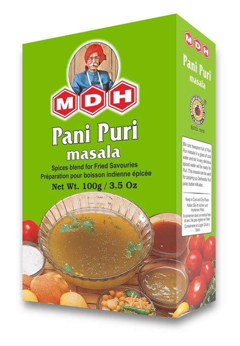 MDH Pani Puri Masala Packaging Size 100 G Packaging Type Box At