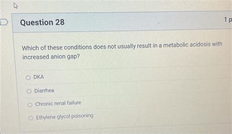 Solved Which of these conditions does not usually result in | Chegg.com