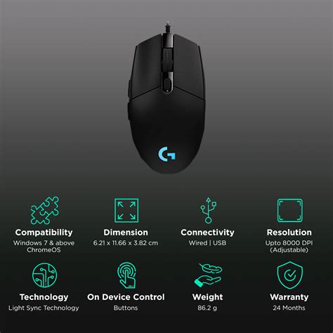 Buy Logitech G102 Prodigy Wired Optical Gaming Mouse 8000 Dpi