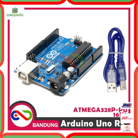 Jual ARDUINO UNO R3 ATMEGA328P PU 16U2 COMPATIBLE BOARD USB CABLE