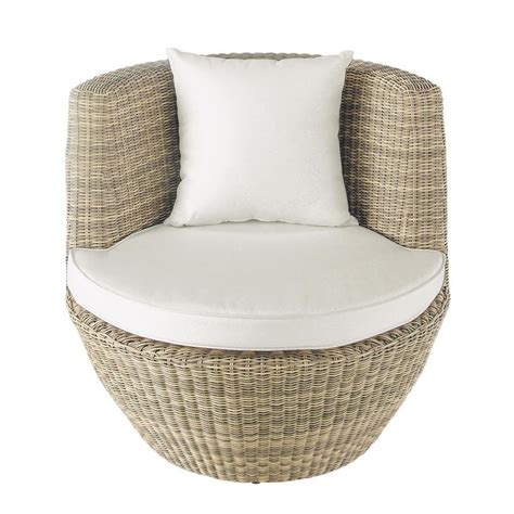 Fauteuil de jardin en résine tressée St Raphaël Maisons du Monde