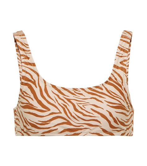 Buy REINA OLGA Rocky Zebra Print Bikini Top At 30 Off Editorialist