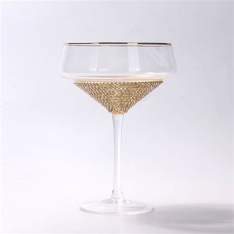 Bar Long Stem Champagne Goblet Cocktail Glass Cup Idea Bottle