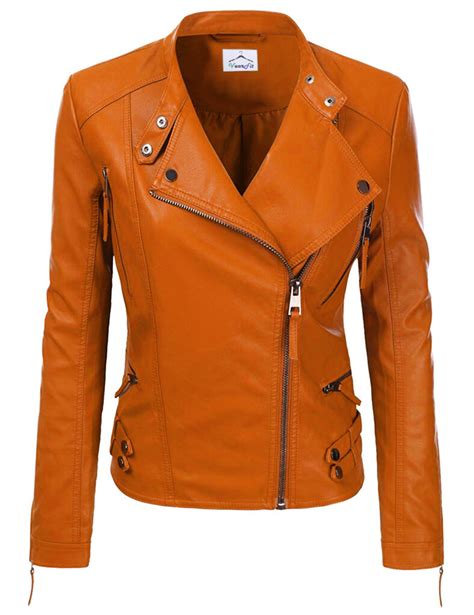 Women Fitted Leather Jackets Designer Winter Wear Stylish Attire