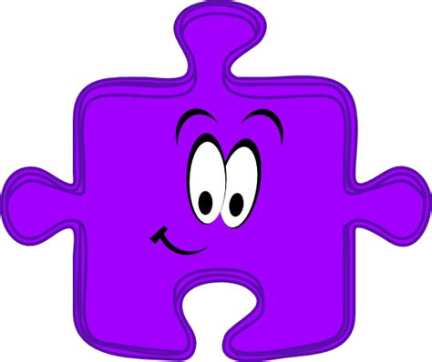 Purple Puzzle Piece Clip Art at Clker.com - vector clip art online, royalty free & public domain