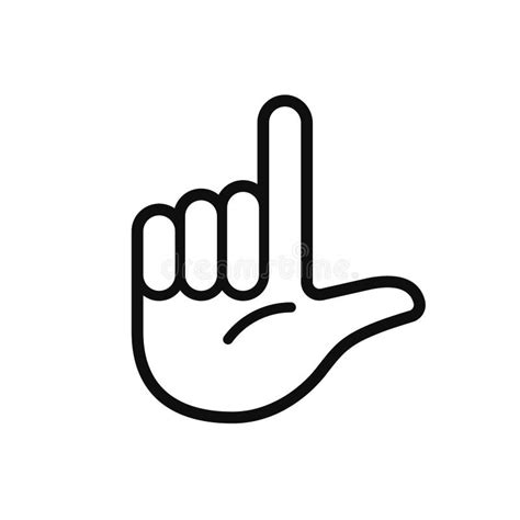 Loser Hand Sign Vector Illustration By Crafteroks Stock Vector ...