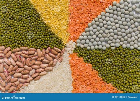 Colorful Mix From Different Dry Grains Stock Image Image Of Orange