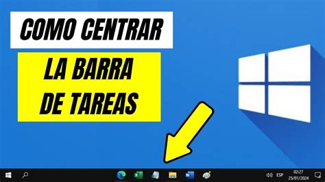 Centrar Iconos De La Barra De Tareas En Windows 10 YouTube