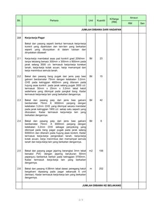 Kerja Kerja Membina Pagar Dawai Untuk Gelanggang PDF