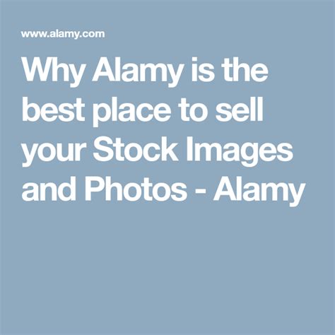 Why Alamy Is The Best Place To Sell Your Stock Images And Photos Alamy