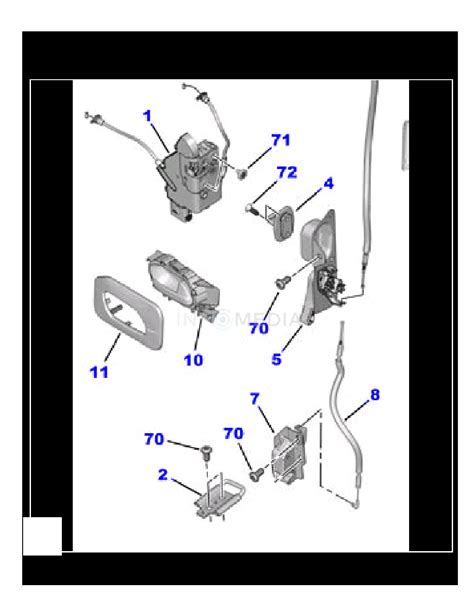 PROACE G9 2013 2016 Rear Door Latch Cable Toyota Parts Direct