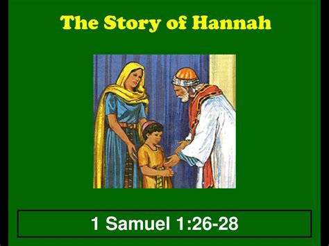 Ppt The Story Of Hannah Powerpoint Presentation Free Download Id