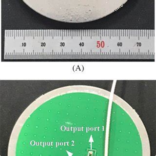 Photographs Of The Fabricated Antenna A Top View B Bottom View