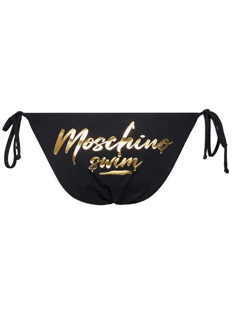 MOSCHINO Underwear Swim Dół od bikini 7122 5169 Czarny Modivo pl