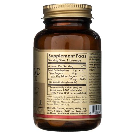 Solgar Flavo-Zink Zinc Lutschtablette - 50 Lutschtabletten – Medpak
