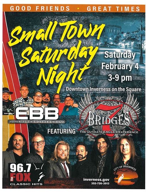 Small Town Saturday Night Inverness Fl Official Website