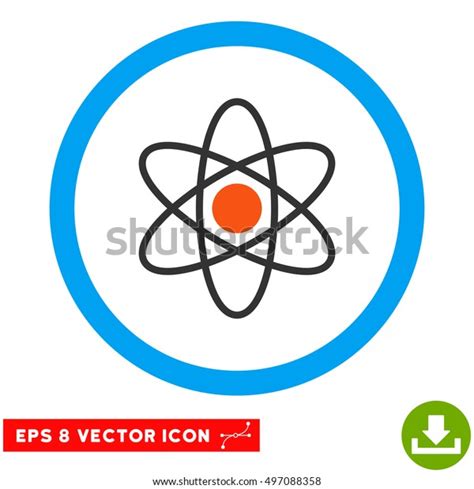 Rounded Atom Eps Vector Pictogram Illustration 库存矢量图免版税497088358