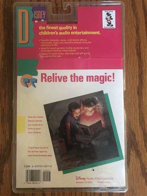 Rare Vintage New Disney Cinderella Story 24 Page Read Along Book