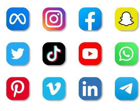 Collection Of Social Media Icons Svg Instagram Svg Social Media Logo