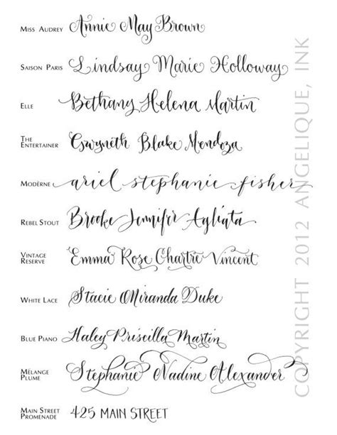 Types Of Calligraphy Styles