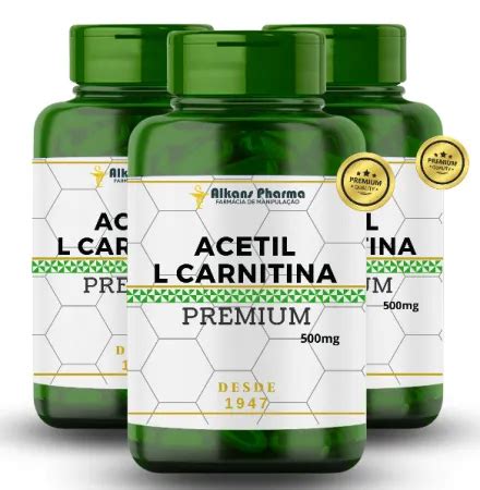 Compre Acetil L Carnitina Mg Capsulas Aqui Na Alkans Pharma A