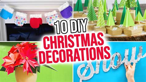 10 Diy Christmas Decorations Youtube