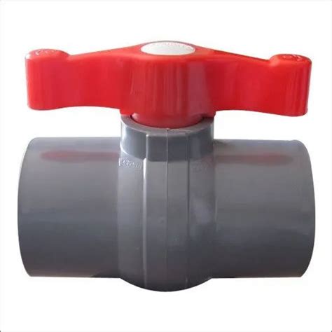 Grey Red Mm Polypropylene Solid Ball Valve At Best Price In