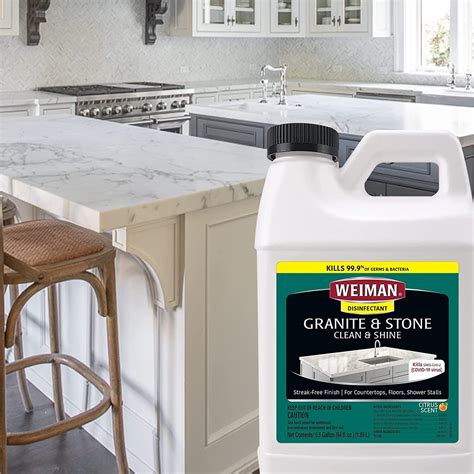 Weiman Disinfecting Granite Daily Clean And Shine Refill 64oz Safely Clean Disinfect And Shine