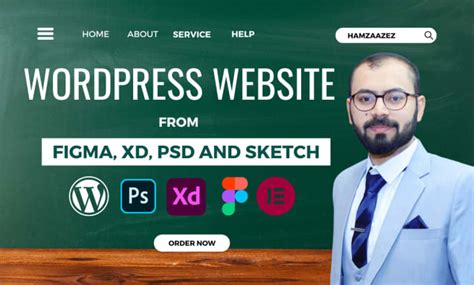 Convert Xd Figma Psd To Wordpress Using Elementor By Hamzaazez Fiverr