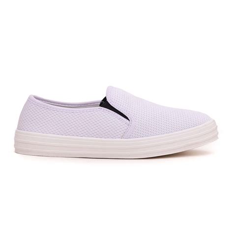 White Casual Slip Ons WN6132 – Stylo