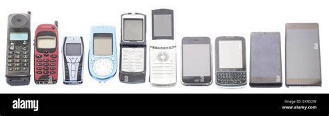 Old and new Mobile phones, smart phone Stock Photo: 81028833 - Alamy