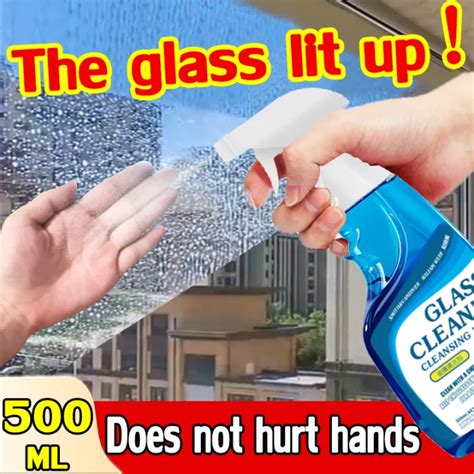 【make The Glass Bright】glass Cleaner 500ml Water Stain Remover Glass Stain Remover Water Stain