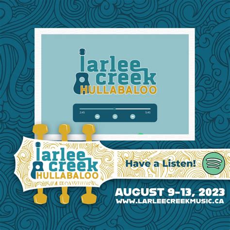 Larlee Creek Hullabaloo 2023 🎸 - ArtsLink NB