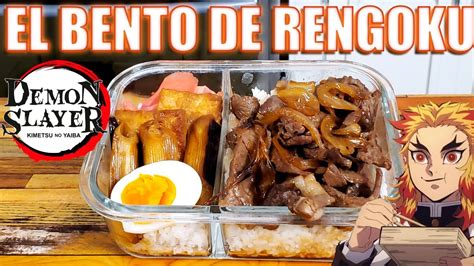 El Bento De Rengoku De Demon Slayer Cocina Otaku Youtube