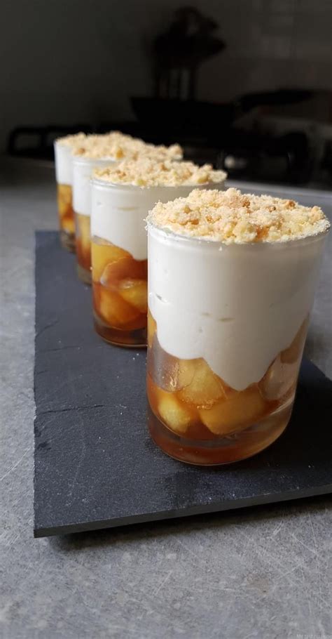 Verrines Aux Pommes Caram Lis Es My Tasty Cuisine Mini Desserts