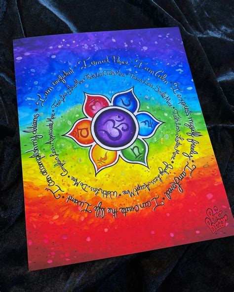 Art Print Of Balance Chakra Art Chakra Symbol Lotus Flower Art