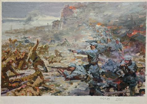 Battle of Change 2nd Sino-Japanese War 2011 color study - Yim Maukun