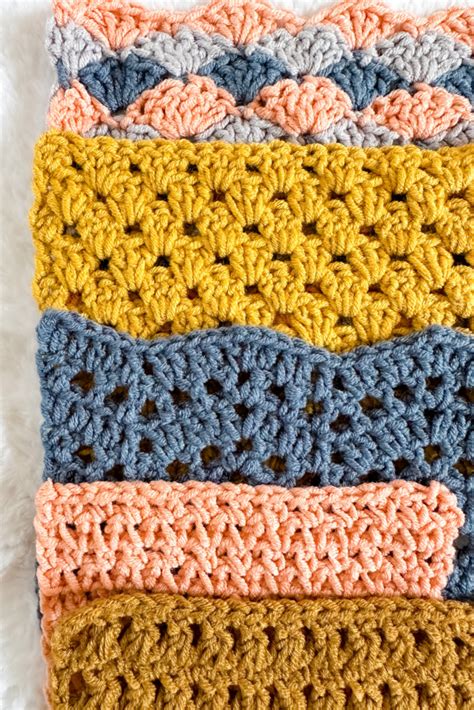 15 Lovely Crochet Stitches for Beginners - TL Yarn Crafts