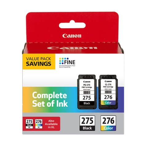 Canon Original Pixma Pg 275cl 276 Value Ink Pack Compatible For Pg